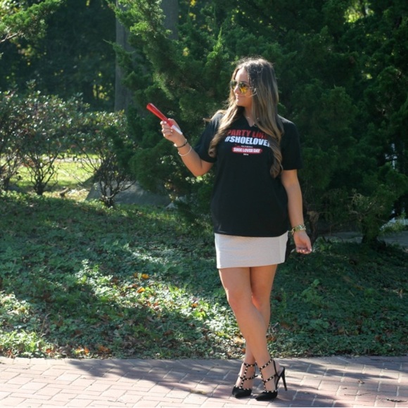 Black Suede Studded Pumps - Picture 7 of 17